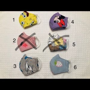 Kids face mask (4Y - 12Y) $12/3 pcs